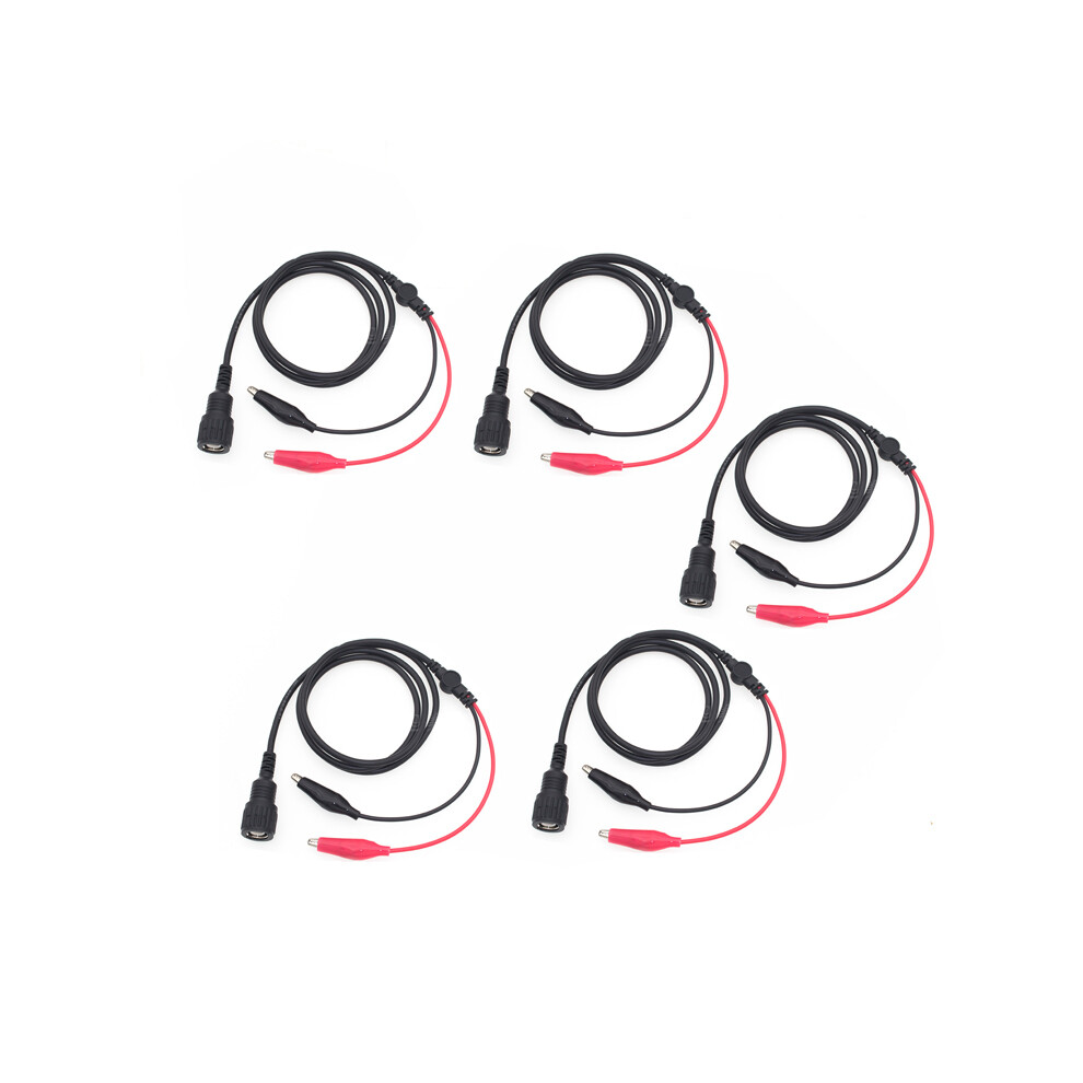 New 5Pcs 1.1M Y101d European Standard Insulated Bnc Crocodile Clamp Test Line Multimeter Test Probe 729601512636