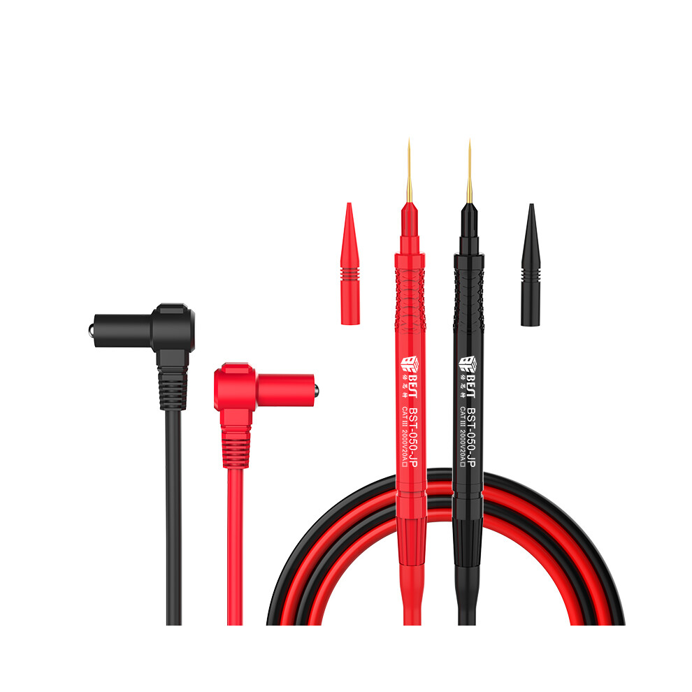 New Bst-050-Jp 20A 2000V Silicon Rubber Wire Resistant Heat And Cold Sharp Needle Replaceable Probe Digital Multimeter Test Lead 729601512841