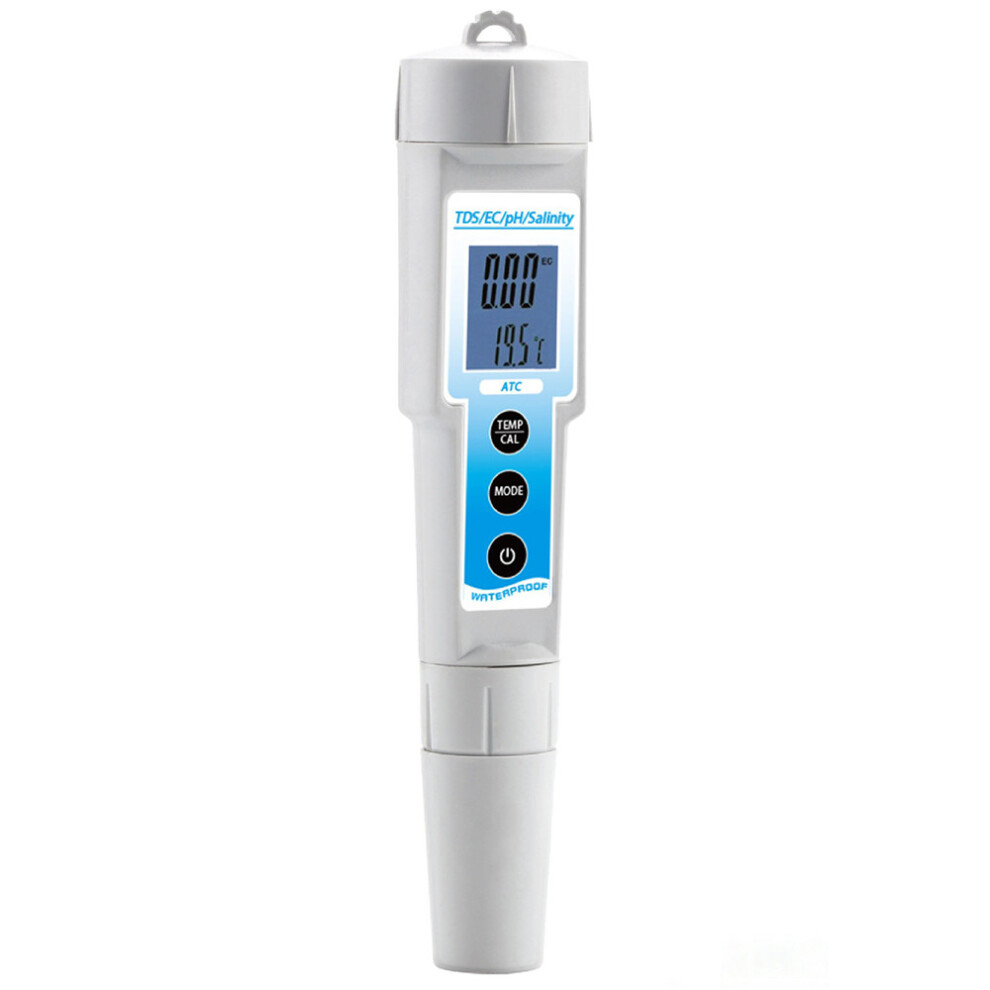 New Ph/Ec/Tds/Temperature/Salinity 5 In 1 Multi-Function Ph Meter Ph Test Pen 729601521904