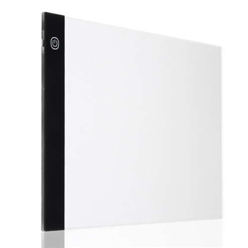 A4 2000LM USB 3Mode Diming LED Art Stencil Board Light Box Tracing Drawing Board Pad Table Work Lamp 2