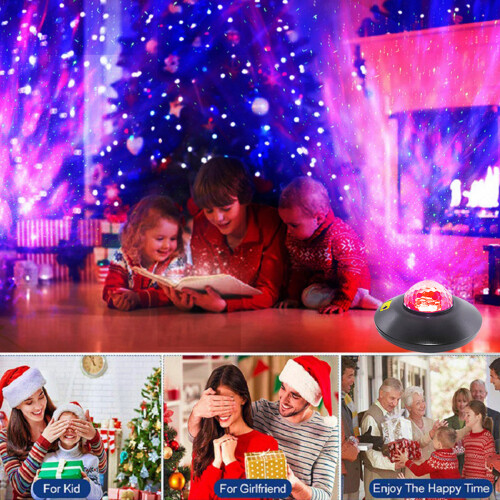 USB Rotating Projector Starry Nursery Night Light Star Sky Projection LED Light Xmas Gift 2
