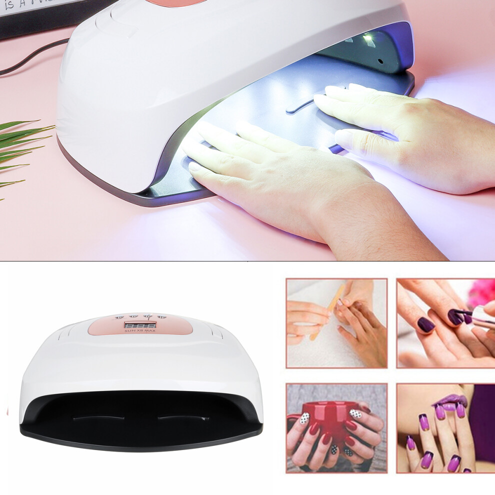 Light 220W 57Led Uv Nail Dryer Lamp Auto Sensing Gel Polish Manicure Curing Kit