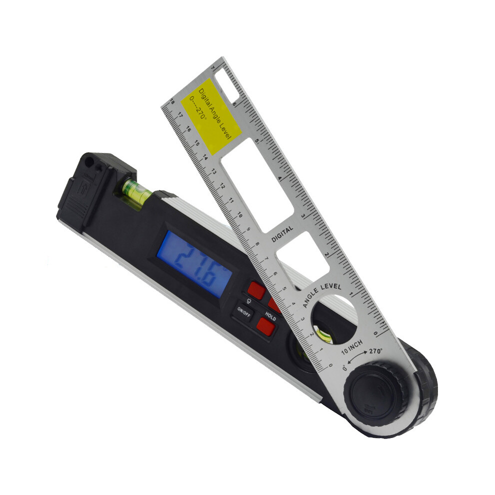 New 250Mm Digital Angle Level Ruler Lcd Display Digital Protractor With Dual Spirit Level Angle Finder Meter Inclinometer 729601518133