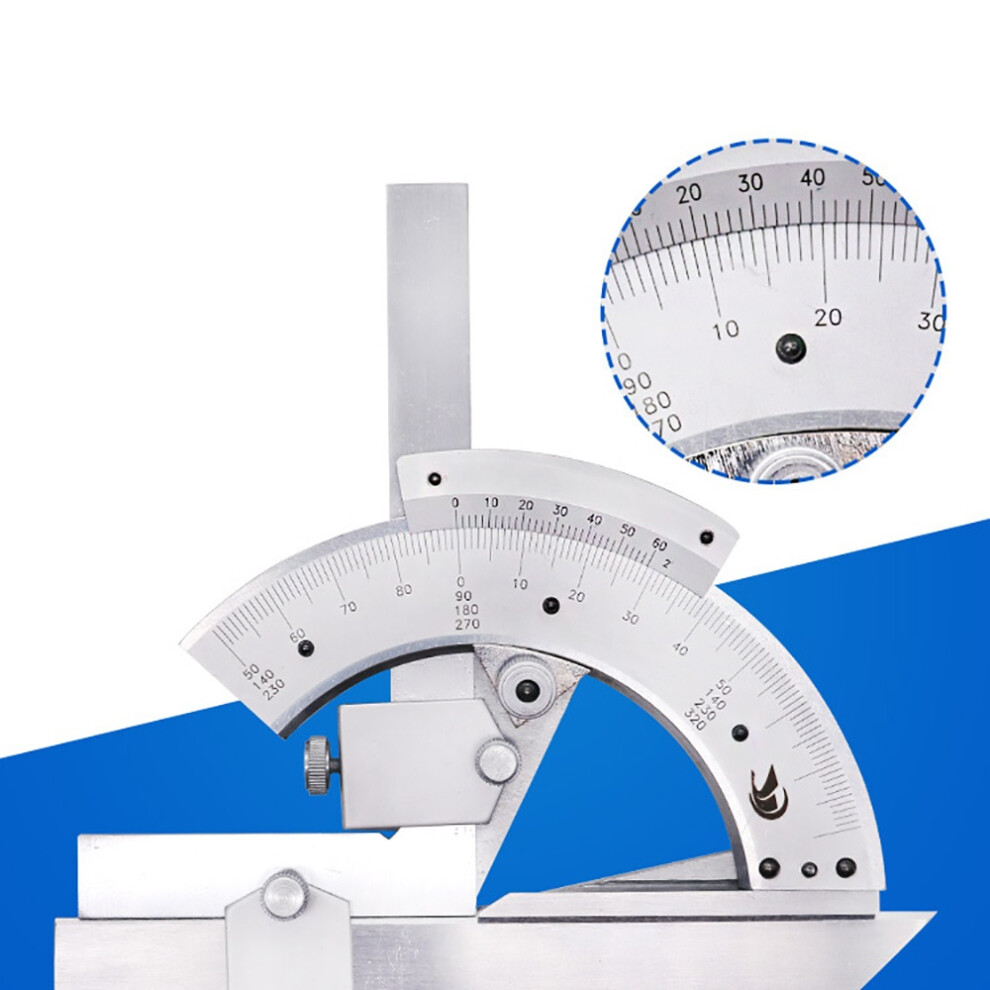 New Universal Bevel Protractor Multi-Function Angle Ruler 0-320 Degree Stainless Steel Goniometer Angle Finder Measuring Tools 729601518119