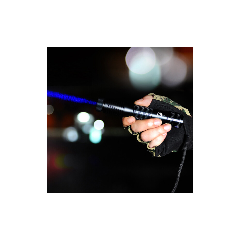 U King Zq-012B 450Nm Blue Light 1Mw Beam Laser Flashlight With Eu Charger Laser Pointer 6900109020210