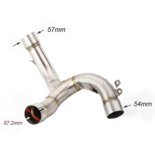 For Ducati Multistrada 1200 / S 2015 2016 2017 Mts 1200 Escape Decat Pipe Motorcycle Exhaust Link Pipe Catalyst Delete Pipe
