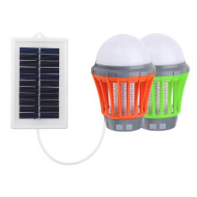 3.7V 2000mAh Solar Mosquito Dispeller Killer Lamp USB with Solar Panel