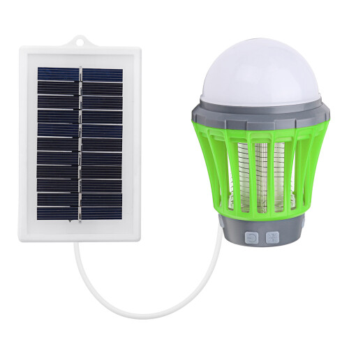 3.7V 2000mAh Solar Mosquito Dispeller Killer Lamp USB with Solar Panel 1