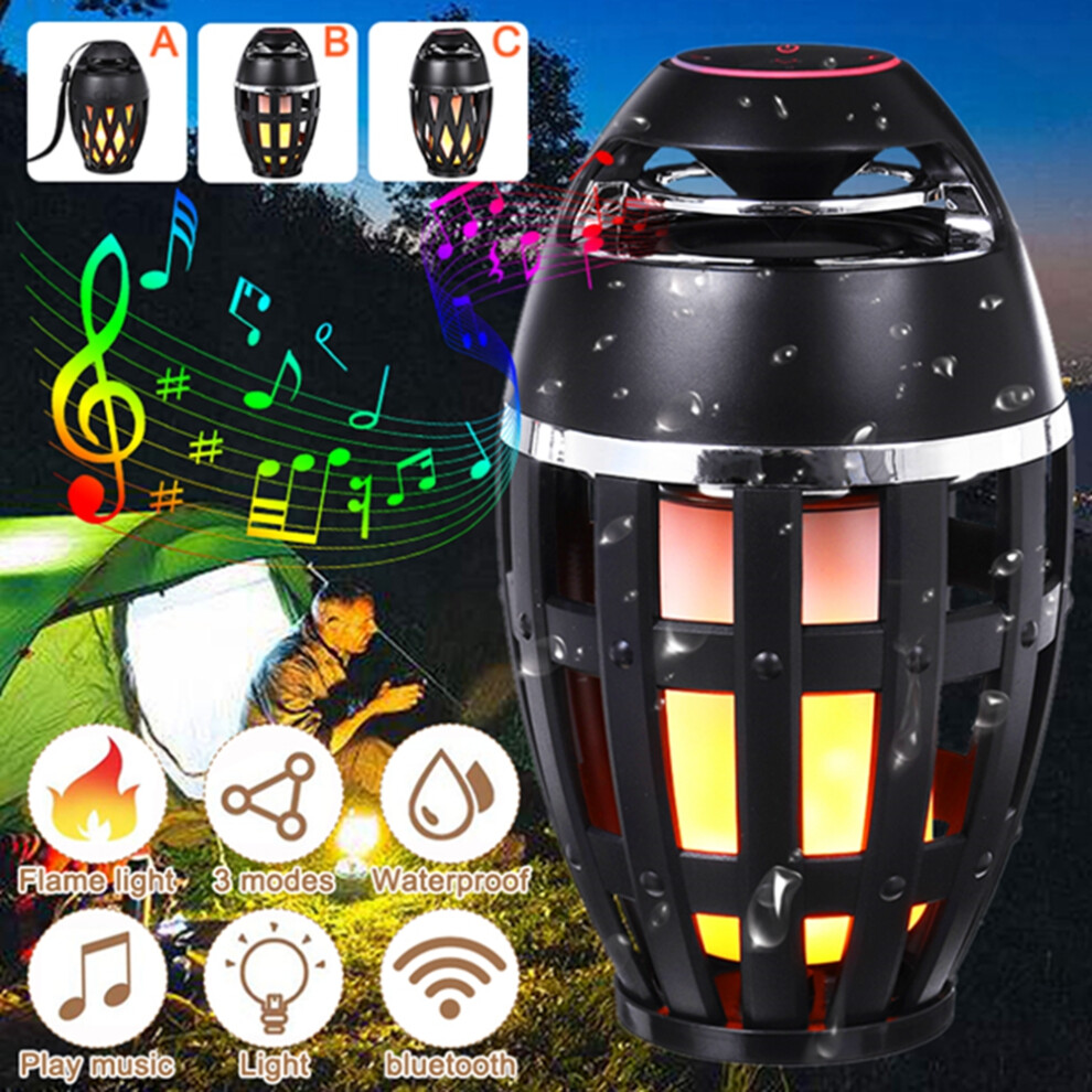 Led Flame Atmosphere Speaker Lamp Wireless Bluetooth Speaker 2000Mah Ip65 Waterproof Speaker Light 192701822569