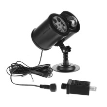 Christmas Projector Lights Waterproof Outdoor Projector 2-in-1 Ocean Waves and Moving Patterns Lawn Lamp with Remote Control for Holida
