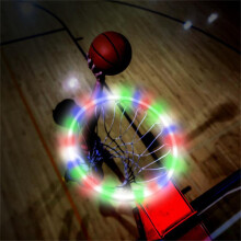 LED Basket Hoop String Solar Powered Basketball Rim Strip Light Playing At Night Shooting Accessories Attachment Decor Wall Lamp Waterp