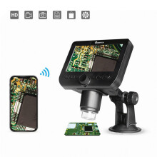 New MUSTOOL G610 2MP 4.3-Inch LCD Wifi Microscope Support IOS Android System Built-in Rechargeable Battery & 8 Adjustable Leds