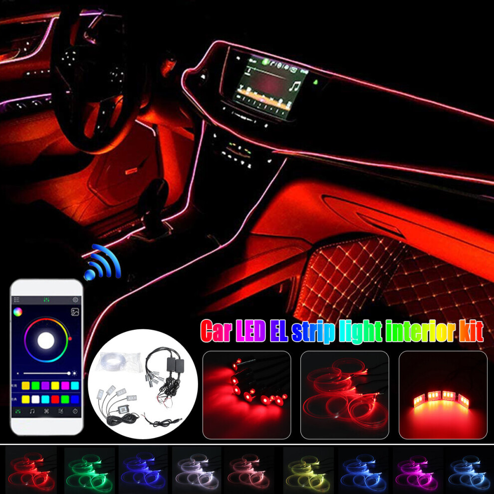 Full Car 8M Rgb Ambient Fiber Optic Atmosphere Interior Wireless Light 8282775653847