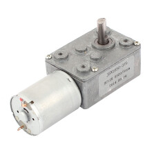New JSX1650-370 DC 12V 5RPM Worm Gear Motor 6mm Shaft High Torque Turbine Worm Gear Reduction Motor