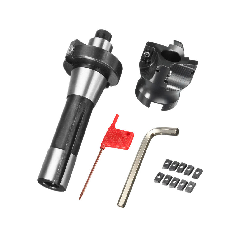 New R8 Fmb22 Arbor With 400R 50Mm Face Mill Cutter And 10Pcs Carbide Apmt1604 Inserts 623414380409