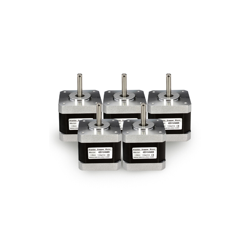 New 5Pcs Jkm Nema17 Two Phase Stepper Motor 42Byghw609 40Mm 3.6Kg.cm 1.7A 623414395465