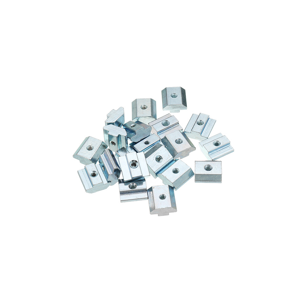 New Machifit 20Pcs M4 T Sliding Nut Carbon Steel T Sliding Nut For 4040 Aluminum Profile 623414383240