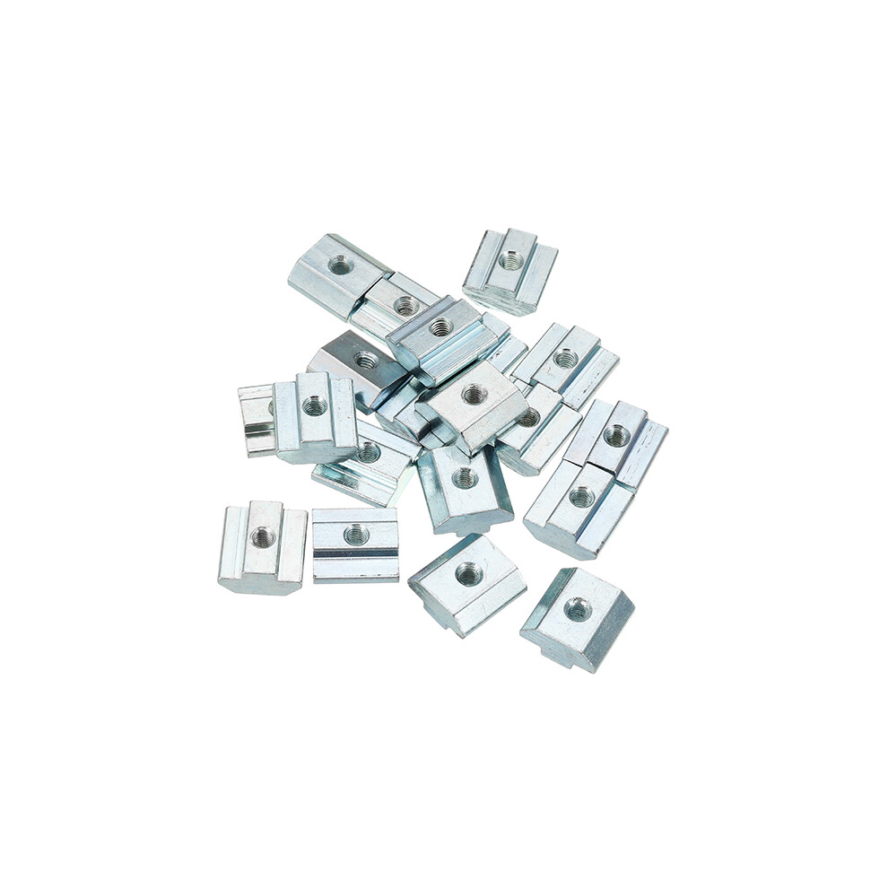 New Machifit 20Pcs M5 T Sliding Nut Zin Plated Carbon Steel T Sliding Nut For 4040 Aluminum Profile 623414383127