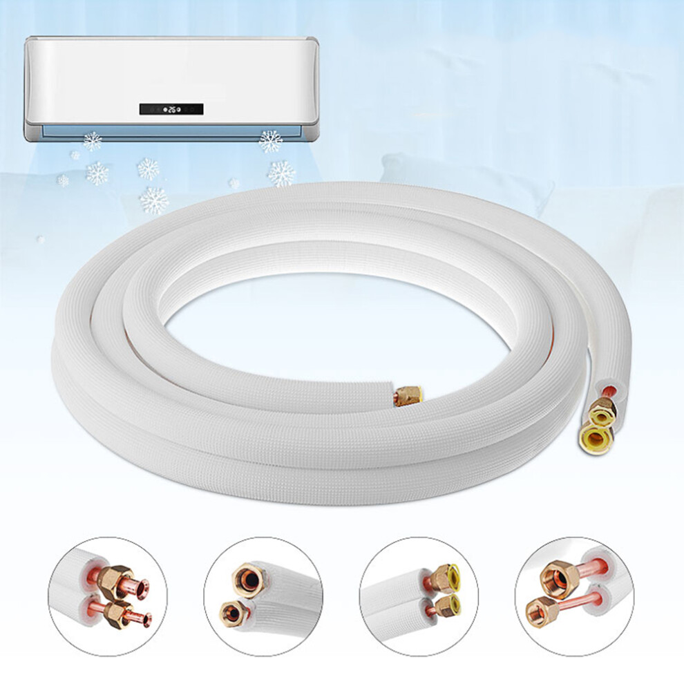New 4M 13Ft Insulated Copper Pipe Air Conditioner Exhaust Hose Tube Insulate Copper Aluminum Pipe Split Line Wire 623414392563