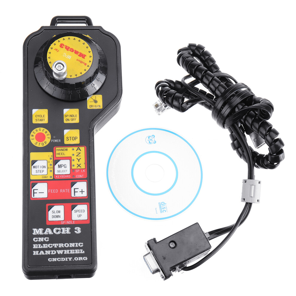 New Machifit Mach3 4 Axis Usb Electronic Cnc Handwheel Manual Controller For Cnc Engraving Machine With Encoder 623414383967