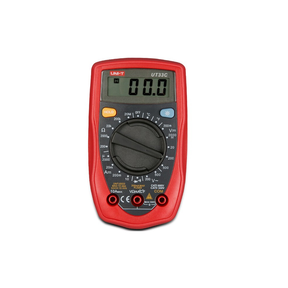 New Uni-T Ut33c Palm Size Digital Handheld Multimeter Dmm Dc Ac Ammeter Voltmeter Ohm Tester 623414396615