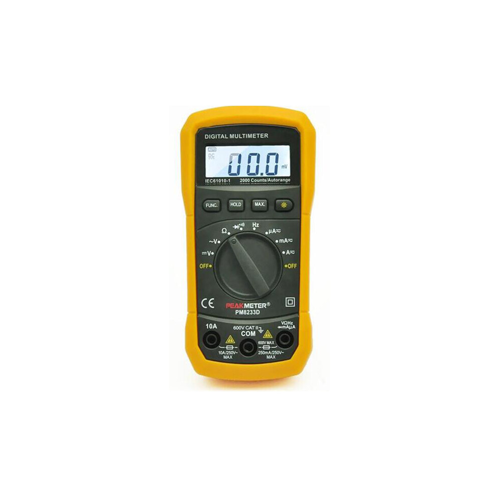 New Peakmeter Ms8233d 2000 Count Auto Range Mini Digital Multimeter 623414397001