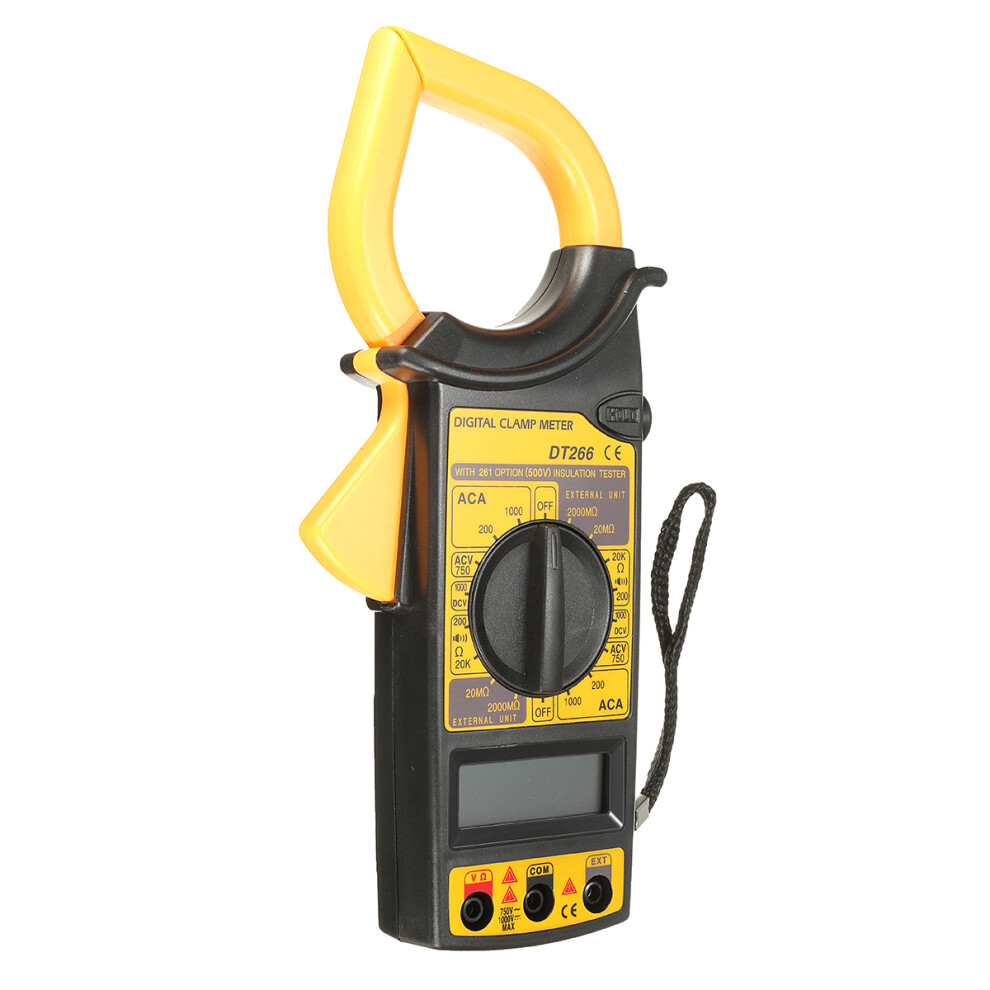 New Dt266 Electronic Digital Clamp Meter Multimeter Ac Dc Current Voltage Tester Tool 623414396325