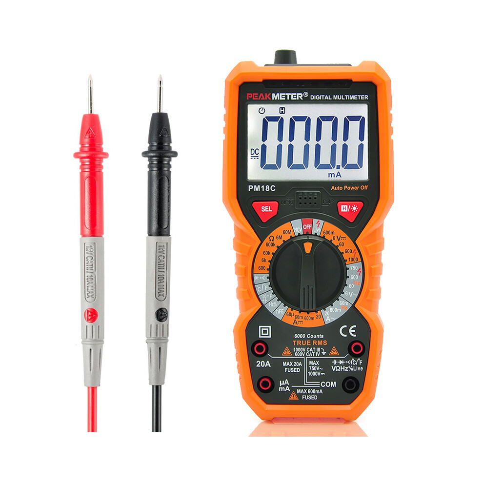 New Peakmeter Pm18c Digital Multimeter Voltage Current Resistance Capacitance Frequency Temperature Test 623414398435