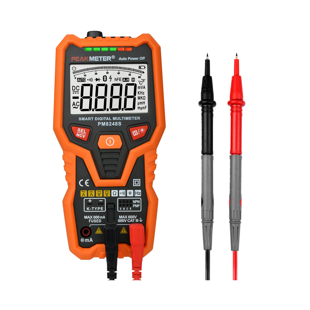 New Peakmeter Pm8248s Auto Range Digital Ncv Multimeter Voltmeter Ammeter 623414398848