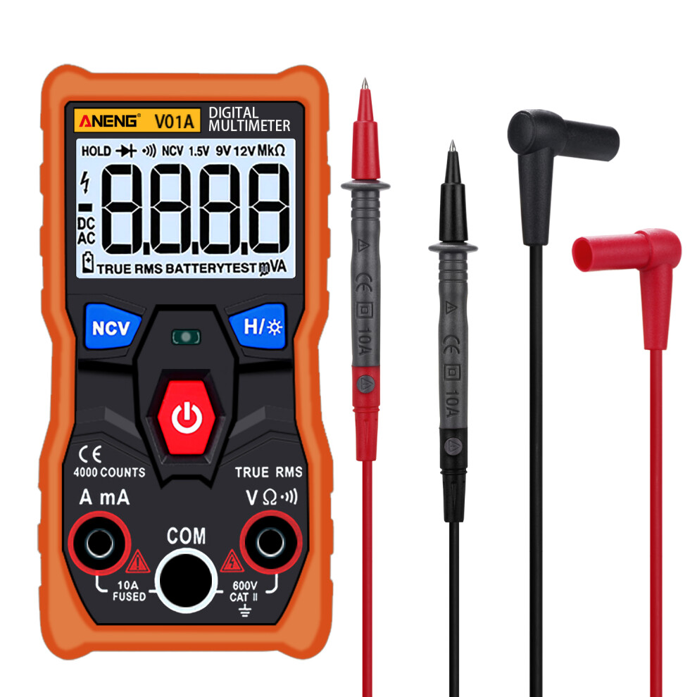 New Aneng V01a Digital True Rms Multimeter Tester Autoranging Automotriz Multimeter Color Orange 623414396530