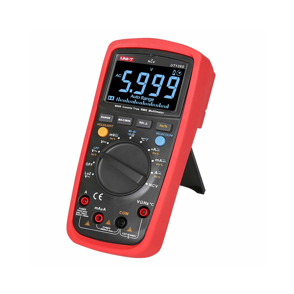 New Uni-T Ut139s True Rms 6000 Counts Digital Multimeter Temperature Probe Lpf Pass Lpf (Low Pass Filter 623414399074