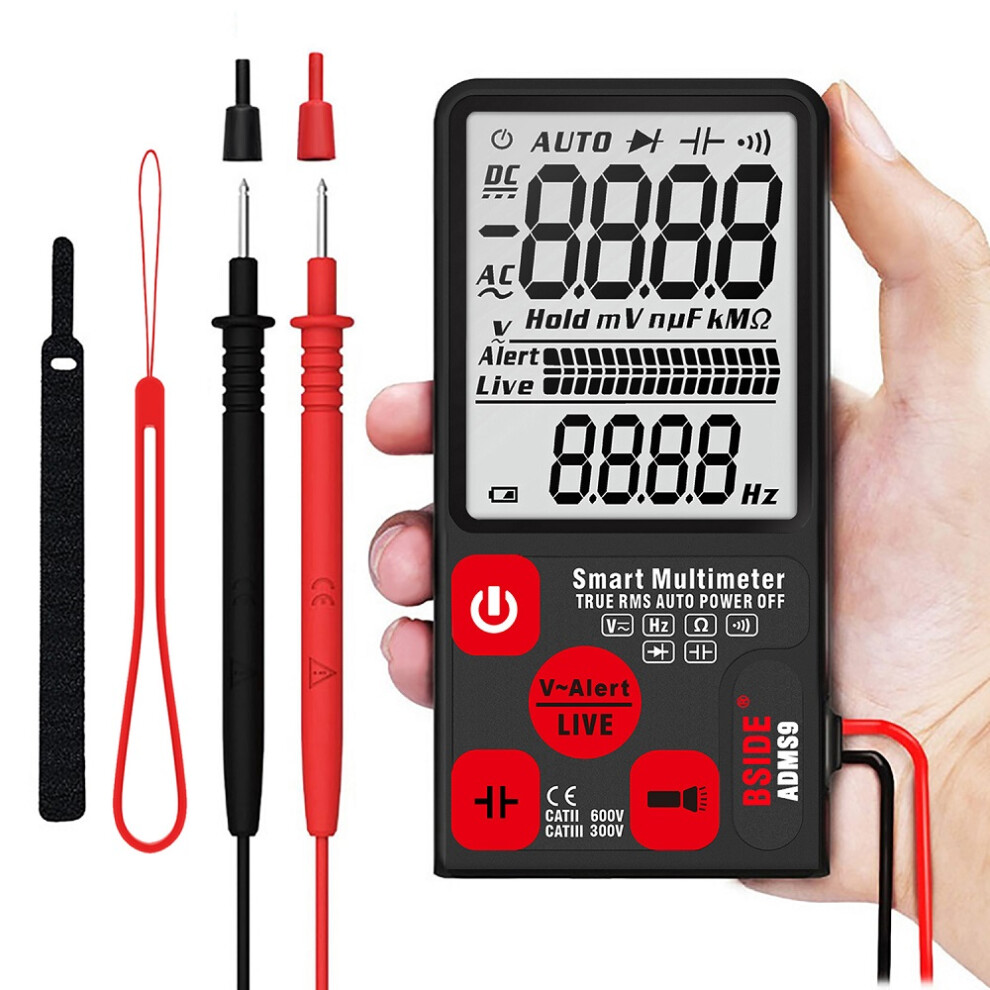 New Bside Adms9 Mini Digital Multimeter Voltage Tester Voltmeter Ohm Resistance Ncv Continuity Test 623414397346