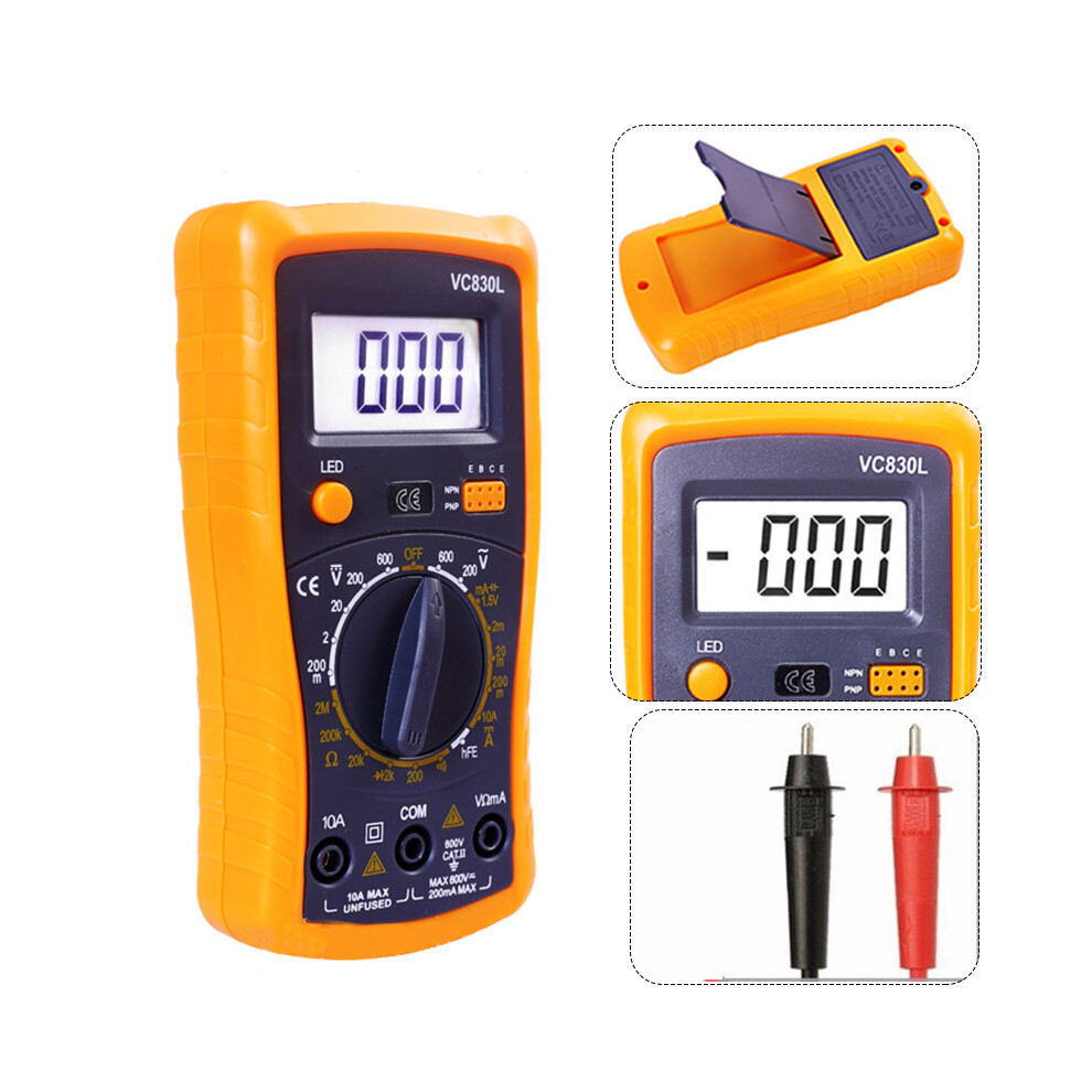 New A830l Digital Lcd Multimeter Voltmeter Ammeter Ac Dc Ohm Circuit Buzzer Tester 623414396127