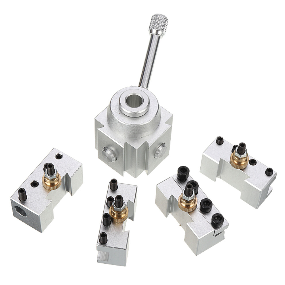 New Machifit Upgraded Silver Quick Change Post Holder Set Boring Bar Turning Tool Holder For Cnc Mini Lathe 623414382823