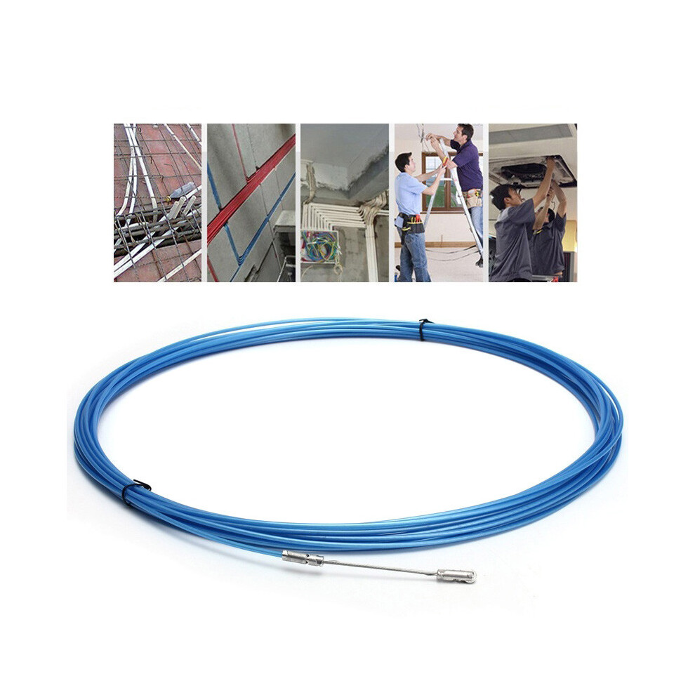 New 30M Electric Spiral Cable Push Puller Conduit Snake Cable Rodder Fish Tape Wire Guide With Cable Tensioner 623414391924