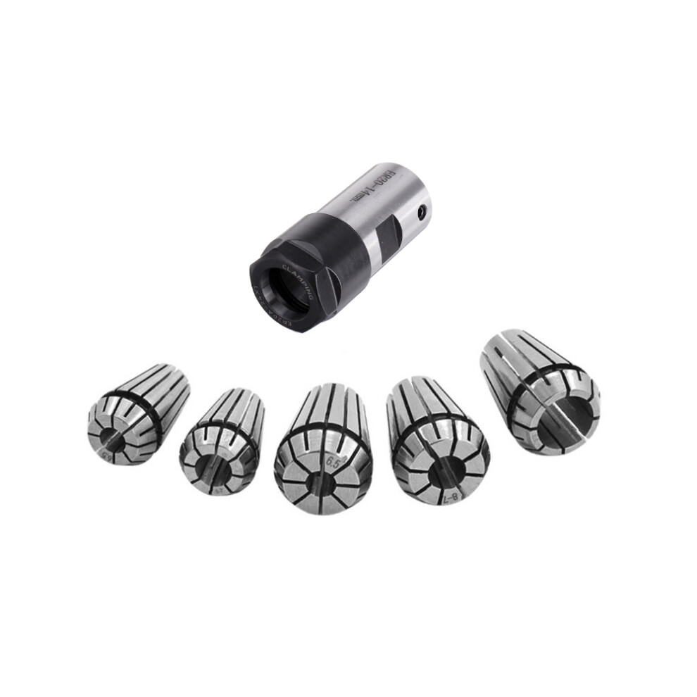 New Er20a-14Mm Collet Chuck Holder Motor Shaft Tool Holder Extension Rod With 5Pcs Er16 Er20 Spring Collet 623414393447