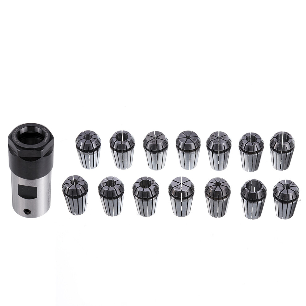 New 14Pcs Er20 1/8-1/2 Inch Spring Collet With Er20a-14Mm Collet Chuck Holder Motor Shaft Tool Holder Extension Rod 623414395380