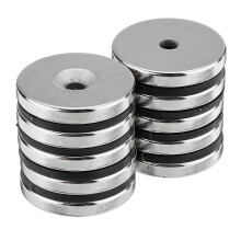 New 10Pcs Neodymium Disc Magnets N35 Strong Round Magnetic 5mmx30mm Dia With