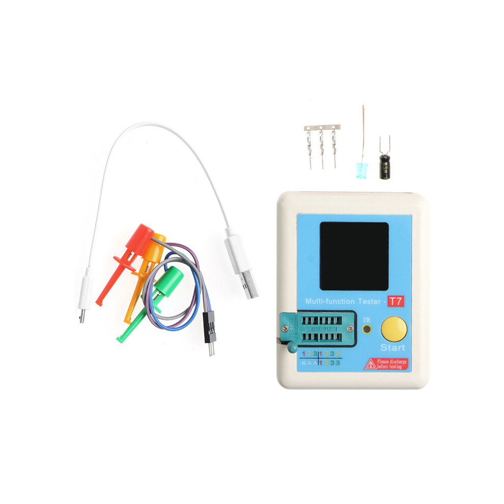 New T7 Transistor Tester Multifunctional Tester Tft Diode Triode Capacitance Meter Lcr Esr Meter Npn Pnp Mosfet Ir Tester 633414400878