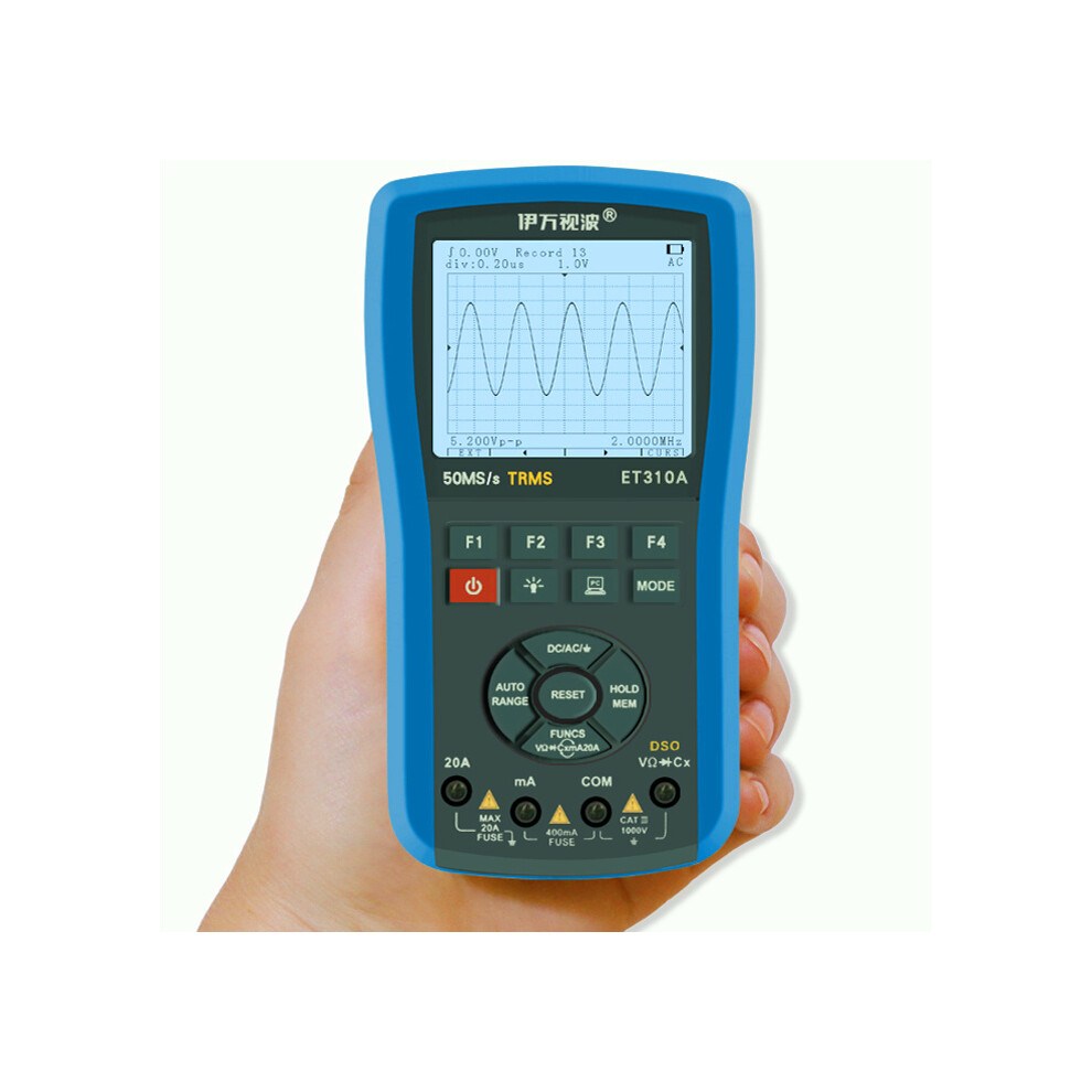 New Eone Et310a 2 In 1 20Mhz 80Msps Digital Handheld Storage Oscilloscope Scopemeter True Rms Multimeter Automatic Measurement 623414399937