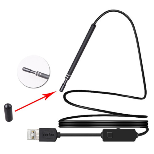 New 2 in 1 USB Borescope Camera Visual Otoscope Borescope Inspection for Android PC 1