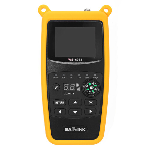New Satlink WS-6933 DVB-S2 FTA Digital Satellite Finder Meter LCD Flashlight 1