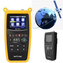 New Satlink WS-6933 DVB-S2 FTA Digital Satellite Finder Meter LCD Flashlight