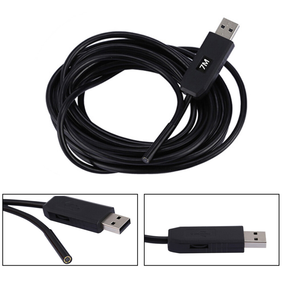 New 7M Pipe Inspection Camera Hd Usb Sewer Drain Borescope Video Waterproof Ip67 729601523526