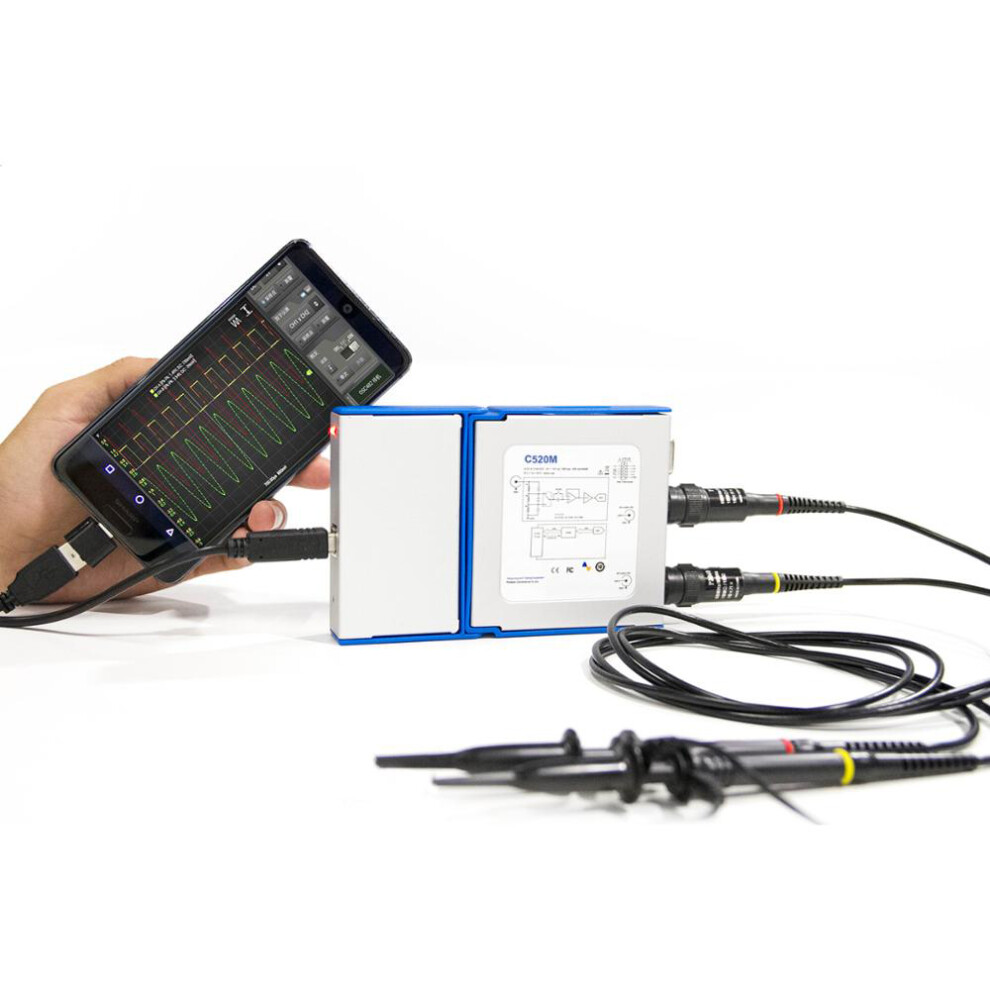New Loto Osc482l Digital Portable Oscilloscope Osc482l Pc Usb 2.0 Virtual 2Ch Bandwidth Oscilloscope With 4 Channels Logic Analyzer 623414399616