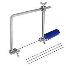 New 4inch Multifunction Fretsaw Hand Coping Saw Jig Saws Frame Hobby Woodworking Tools with 3Pcs Spiral Blades
