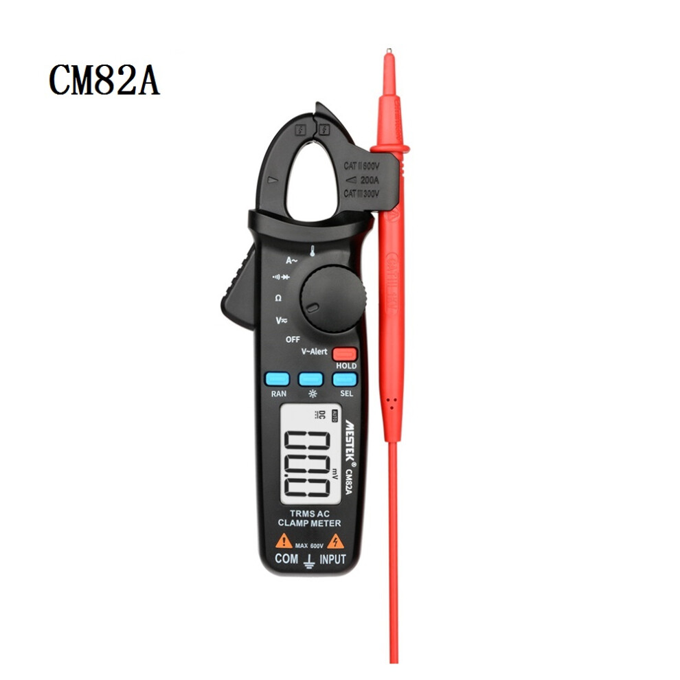 New Mestek Cm82a Rms Digital Clamp Meter Ac Dc Voltage Ncv Ohm Tester Ammeter Multimeter Electrician Tool 623414397315