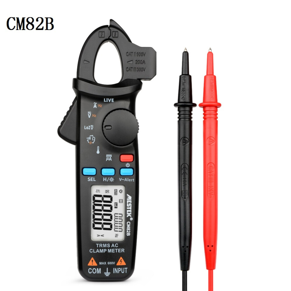 New Mestek Cm82b Rms Digital Clamp Meter Dc Ac Current Voltage Ampere Ncv Ohm Tester Ammeter Multimeter Electrician Tool 623414398312