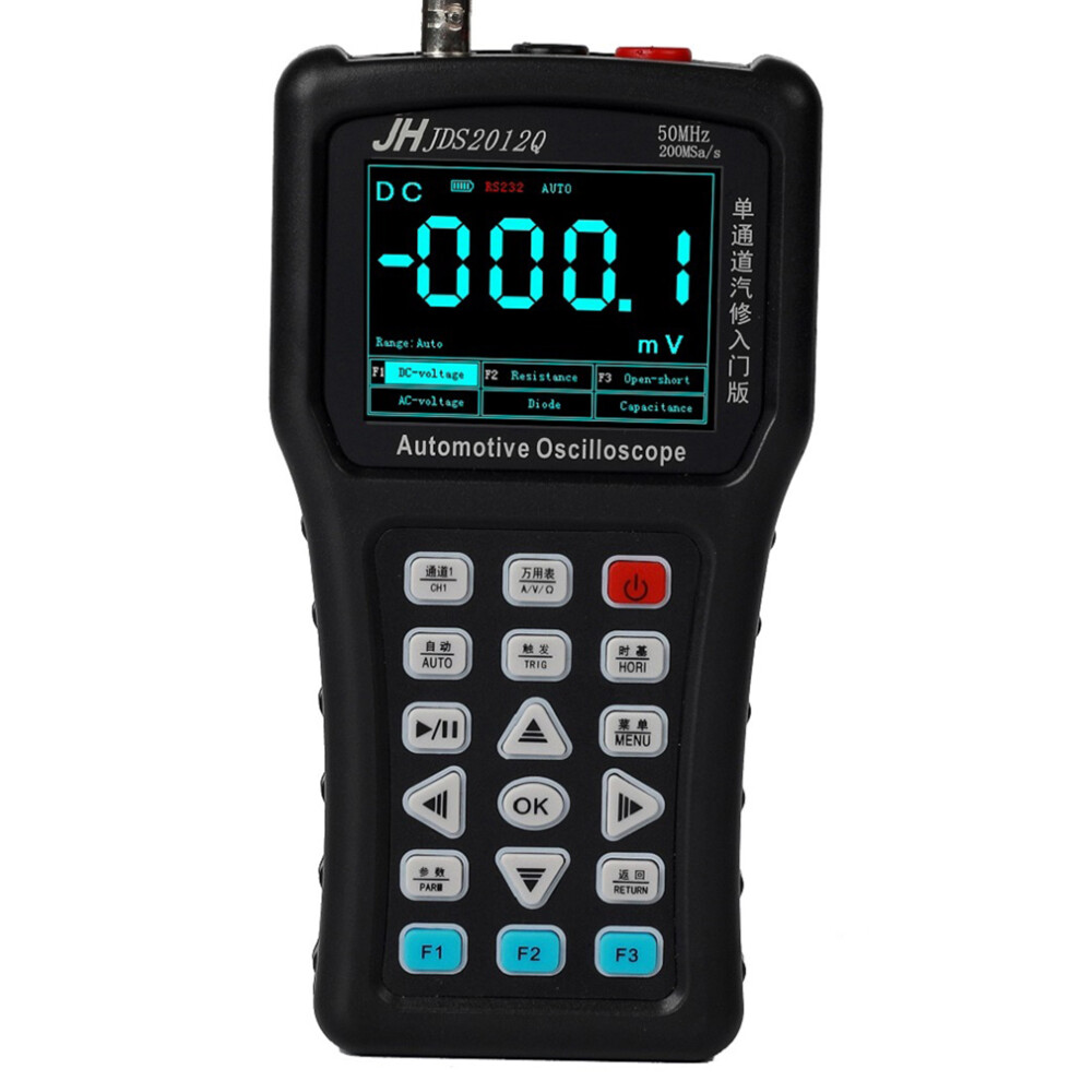 New Jds2012q Handheld Single-Channel Digital Oscilloscope + Multimeter + Load Test Support Analog Bandwidth Storage Waveform 623414399821