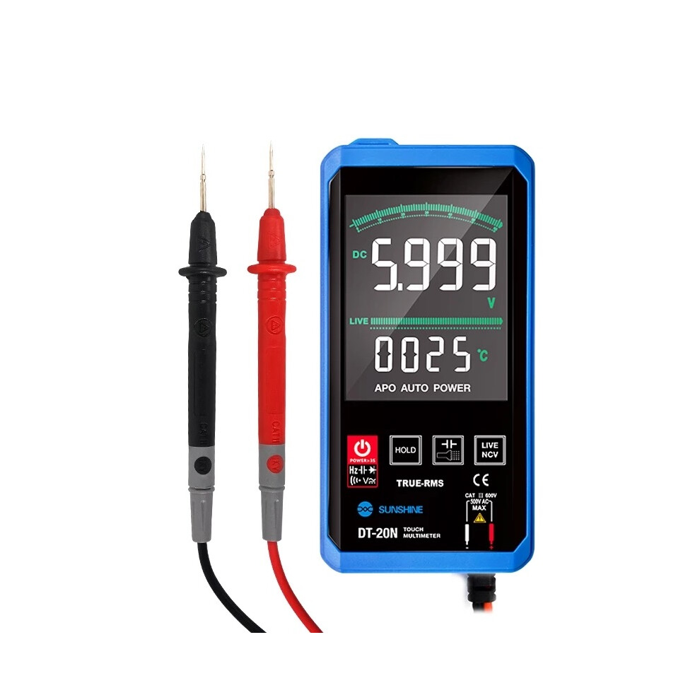 New Sunshine Dt-20N Multimeter Fully Automatic High Precision Color Touch Screen Ac Dc Voltage And Current Resistance Measurement 623414398053